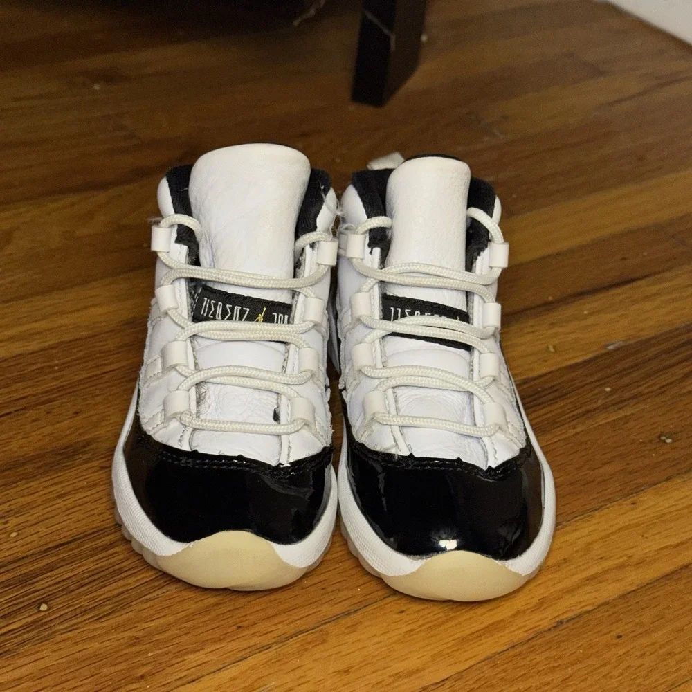 Nike Air Jordan 11 Retro Gratitude 2023 Toddler TD White Black 378040-170 9C